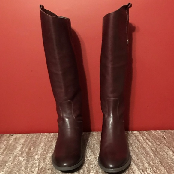 Sam Edelman Penny Brown Leather Riding Boots 7W - Picture 4 of 8